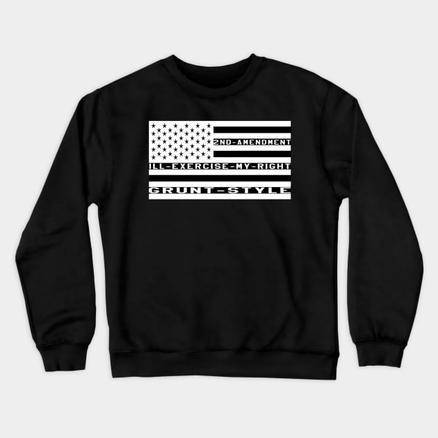 2ND Amendment American Flag Crewneck Sweatshirt by Akeli